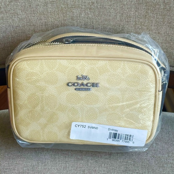 NWT！COACH MINI JAMIE CAMERA BAG IN SIGNATURE CANVAS (COACH CY752) fast shipping - Picture 6 of 7